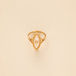 STMG Mother of Pearl Star Adjustable Ring 