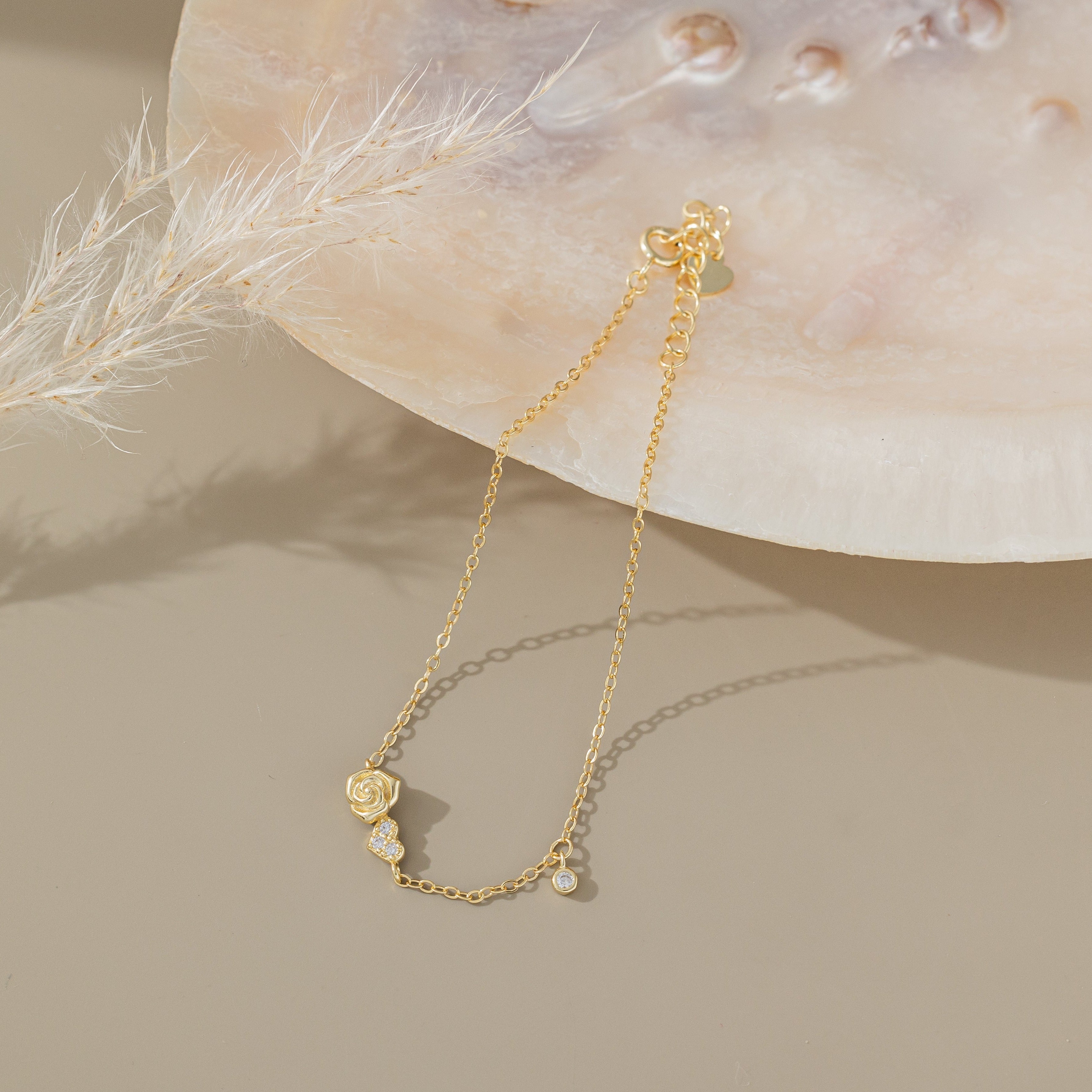 STMG Rose and Heart Bracelet 