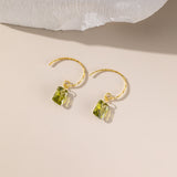 STMG Olive Green Hook Dangle Earrings