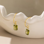 STMG Olive Green Hook Dangle Earrings