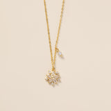 STMG Snowflake Necklace in gold