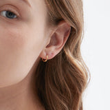 Twisted Circle Hoops (S925)