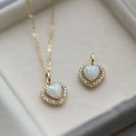 STMG Opal Sweet Heart Necklace