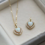 STMG Opal Sweet Heart Necklace