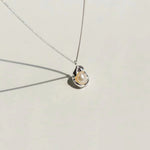 STMG Natural Pearl Necklace in silver