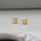 Twisted Circle Stud Earrings (S925)