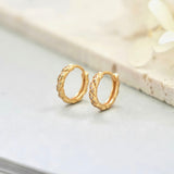 Twisted Circle Pave Hoops (S925)